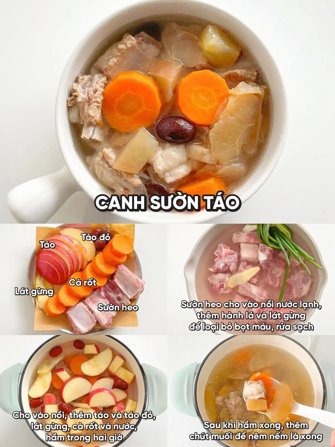 Tổng hợp 6 món canh bồi bổ sức khỏe: Canh bò sốt cà chua, gà hầm hạt dẻ, sườn ô liu bào ngư và các món ngon ngọt khác