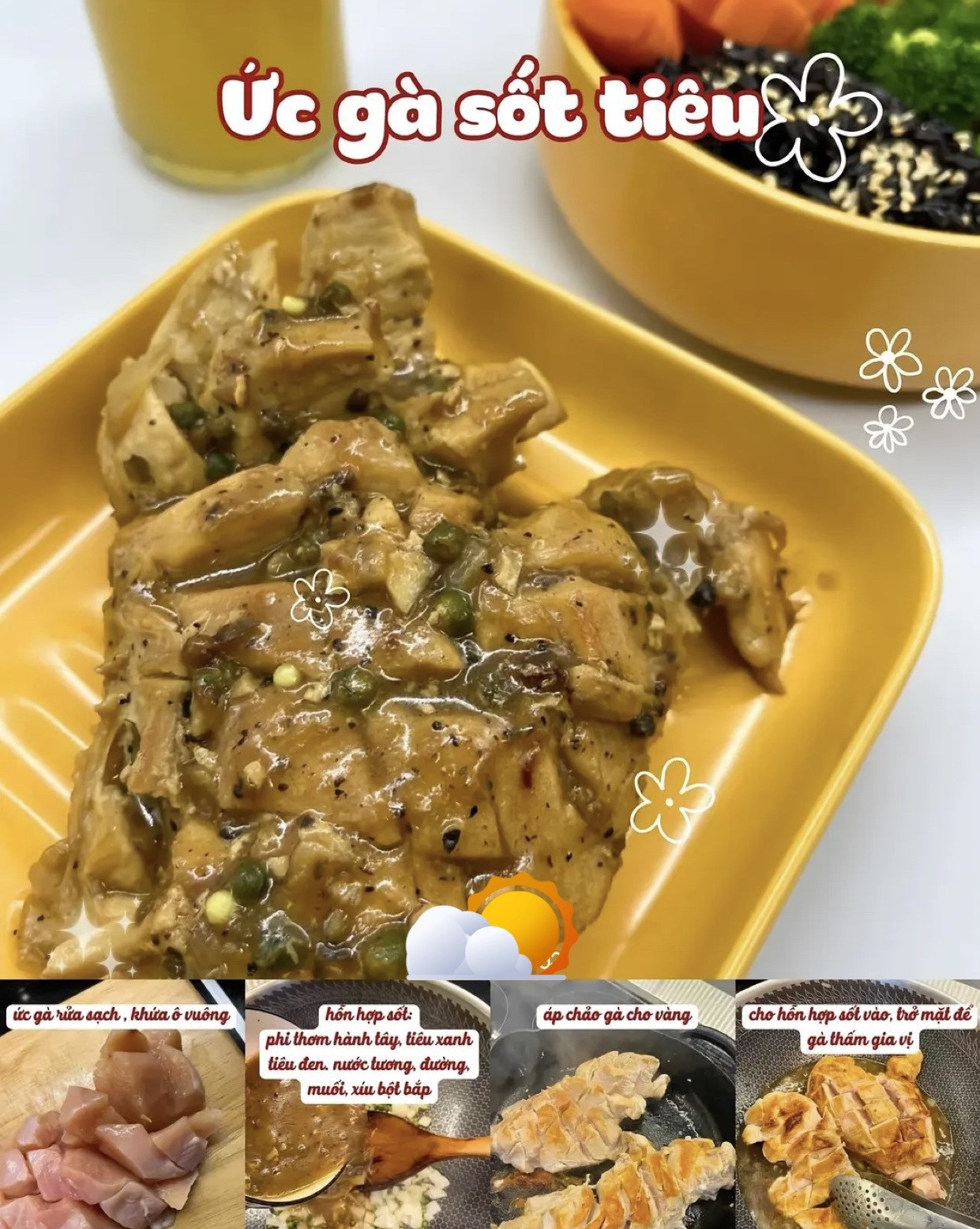 Tổng hợp 8 món ngon ức gà: áp chảo, nướng BBQ, sốt Hàn Quốc, xé lá chanh