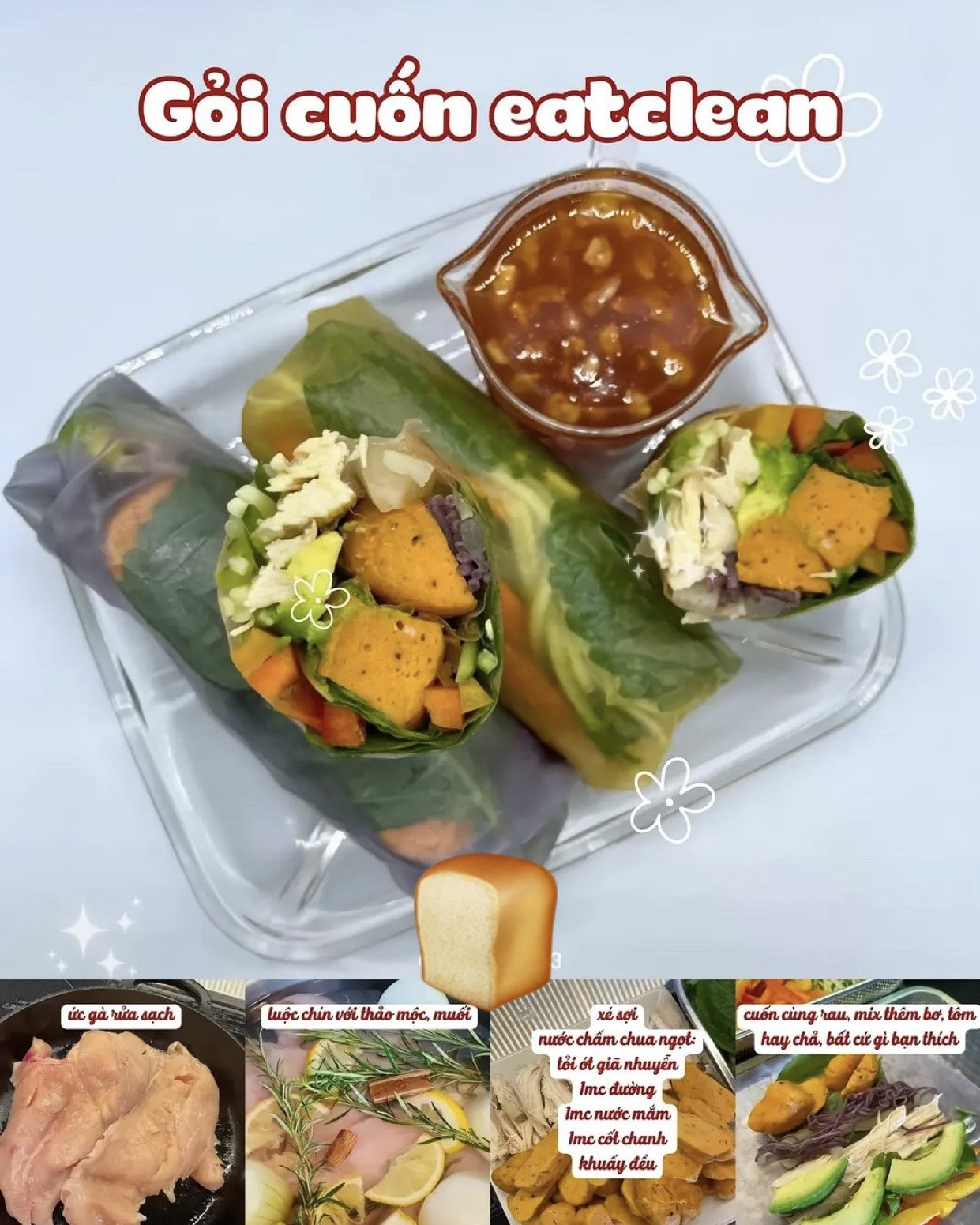 Tổng hợp 8 món ngon ức gà: áp chảo, nướng BBQ, sốt Hàn Quốc, xé lá chanh