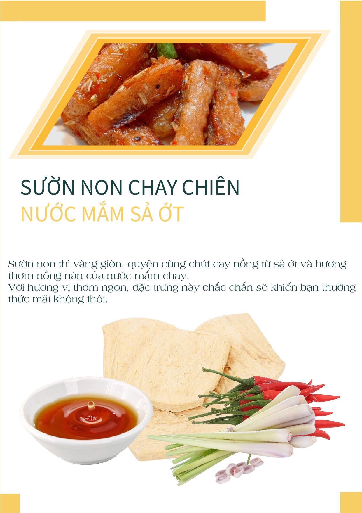 Tổng hợp các cách làm món ngon từ sườn non chay: Sườn chiên lắc sả tắc, Bánh mì sườn nướng chay và Bì cuốn
