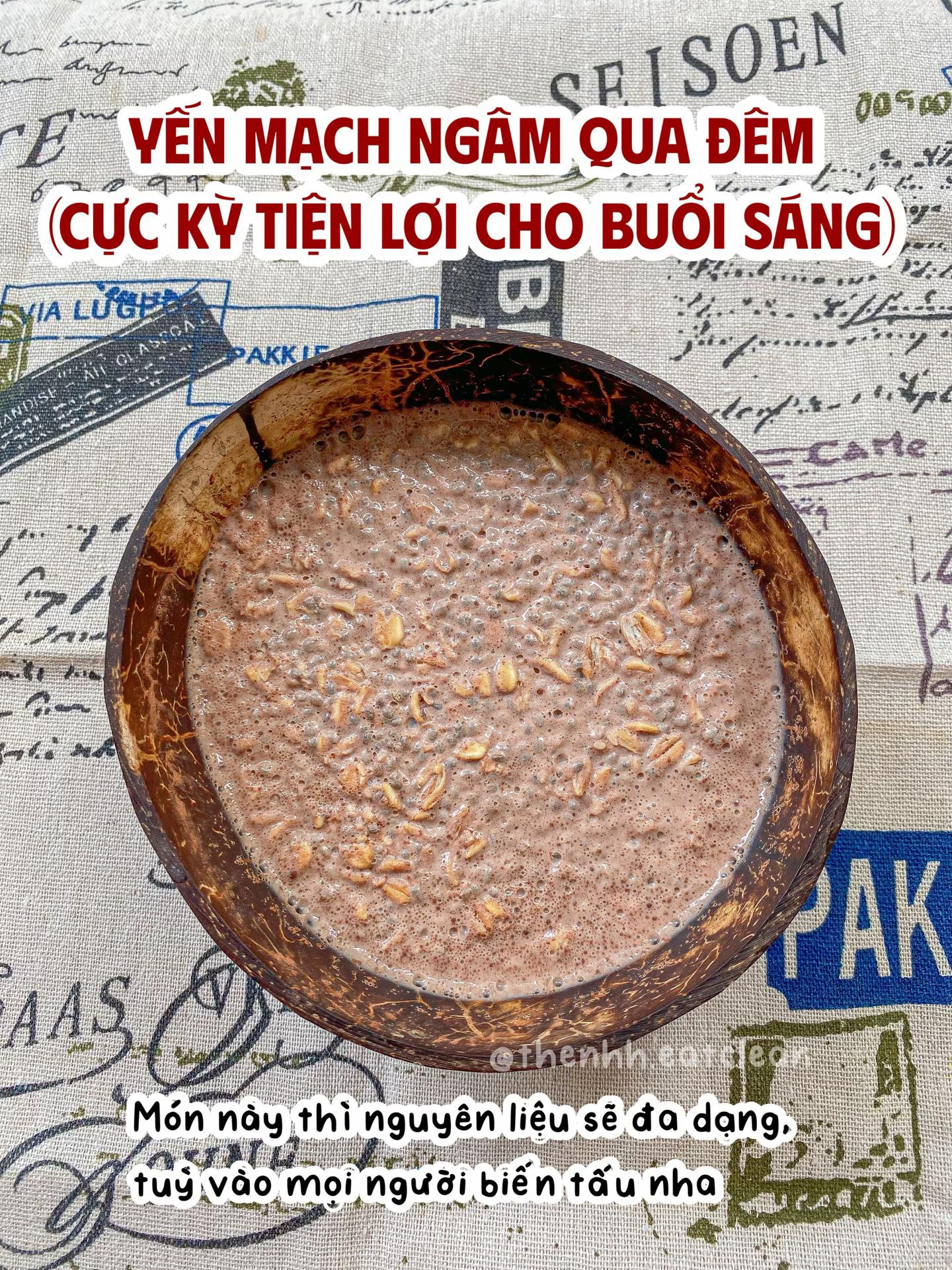 Tổng hợp các món ăn sáng healthy tiết kiệm thời gian: Bánh gạo lứt, yến mạch ngâm, bánh mì trứng và Tiramisu yến mạch