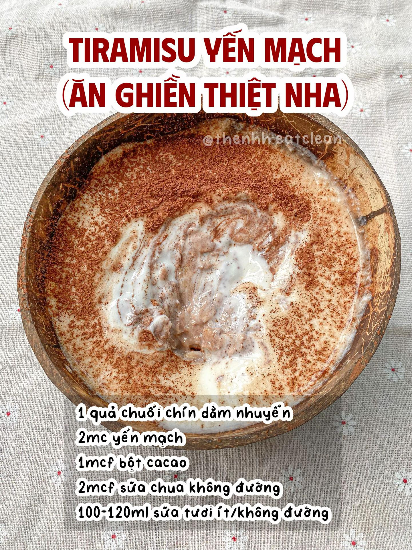 Tổng hợp các món ăn sáng healthy tiết kiệm thời gian: Bánh gạo lứt, yến mạch ngâm, bánh mì trứng và Tiramisu yến mạch