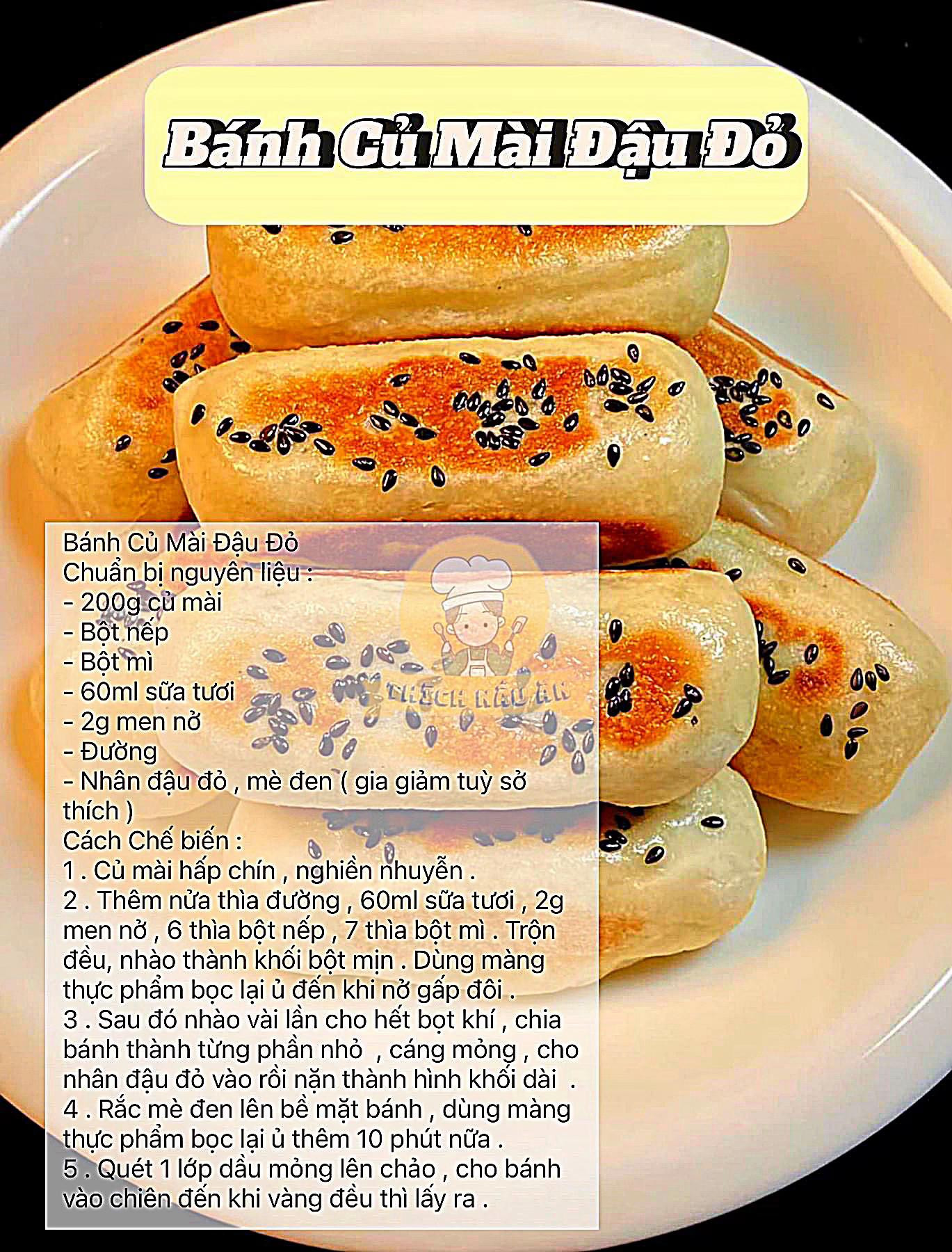 Tổng hợp các món ngon từ củ mài: Canh, Thịt Xào, Bánh Đậu Đỏ và Chiên Bột