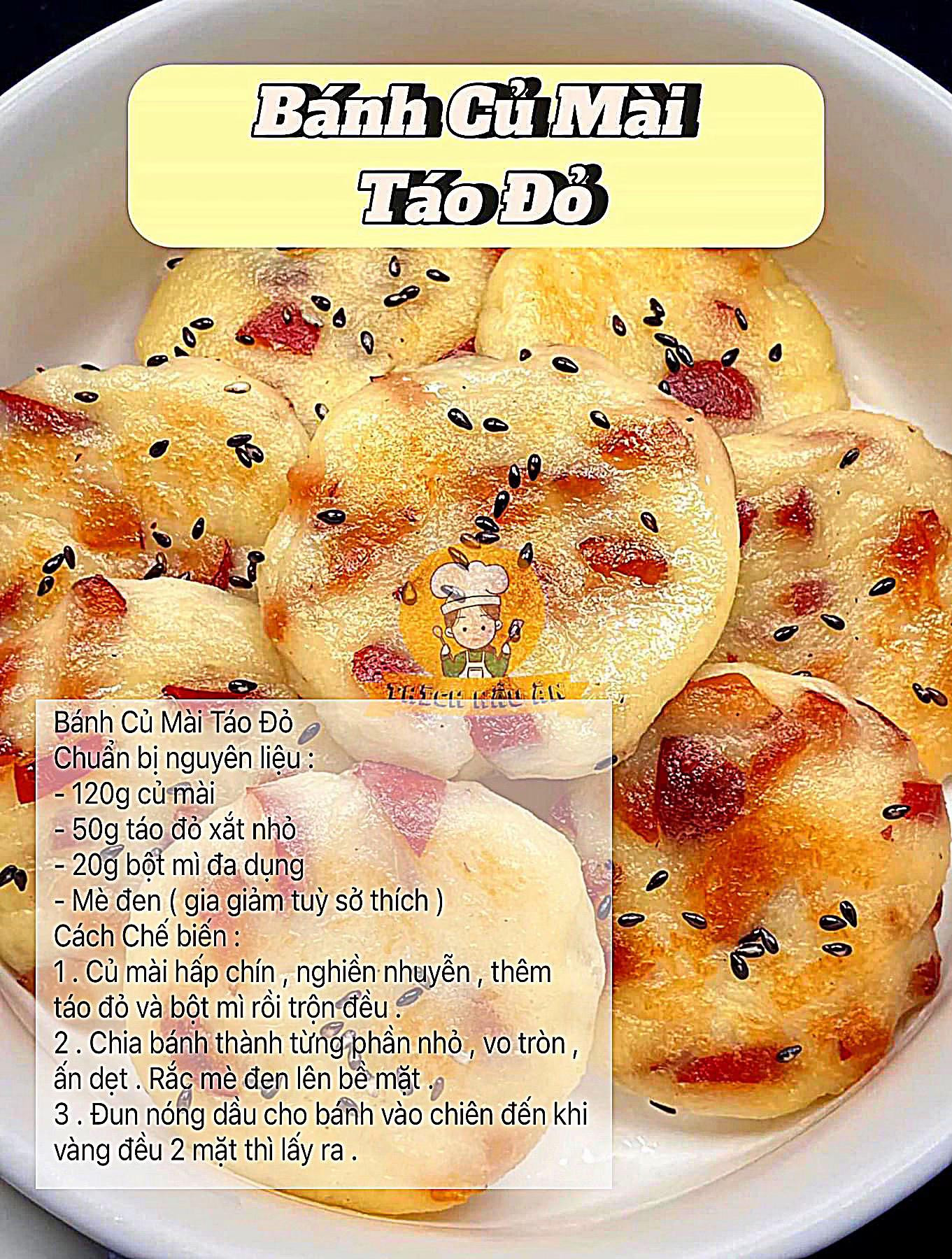 Tổng hợp các món ngon từ củ mài: Canh, Thịt Xào, Bánh Đậu Đỏ và Chiên Bột