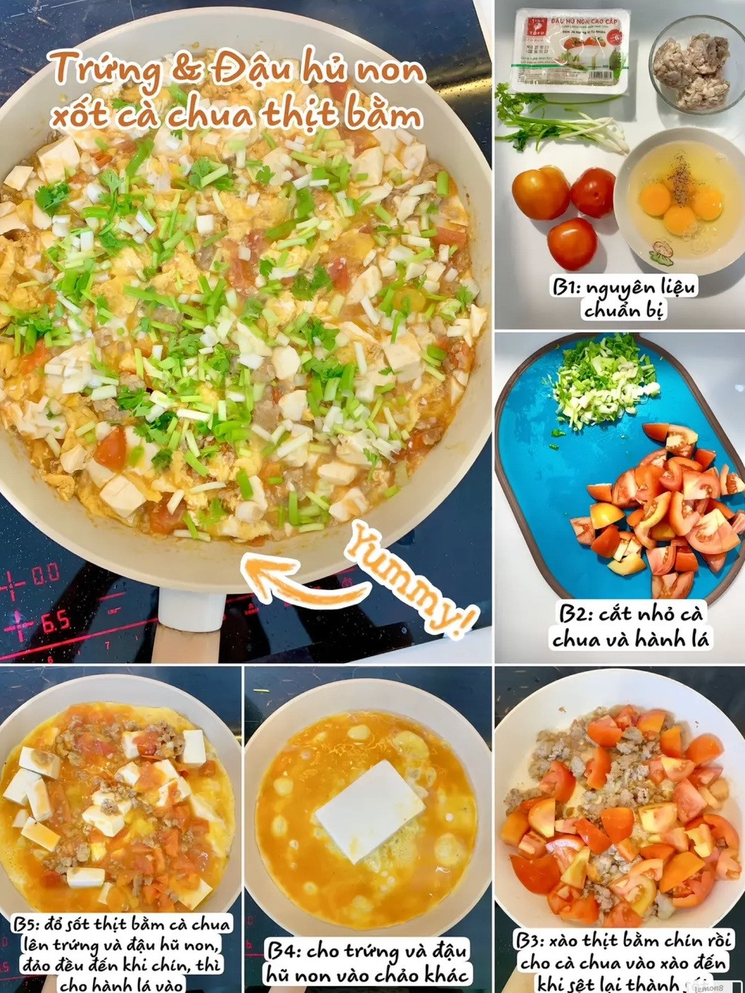 Tổng hợp các món ngon từ trứng gà: Trứng ngâm tương, trứng chiên thịt băm và trứng đậu hũ sốt cà chua