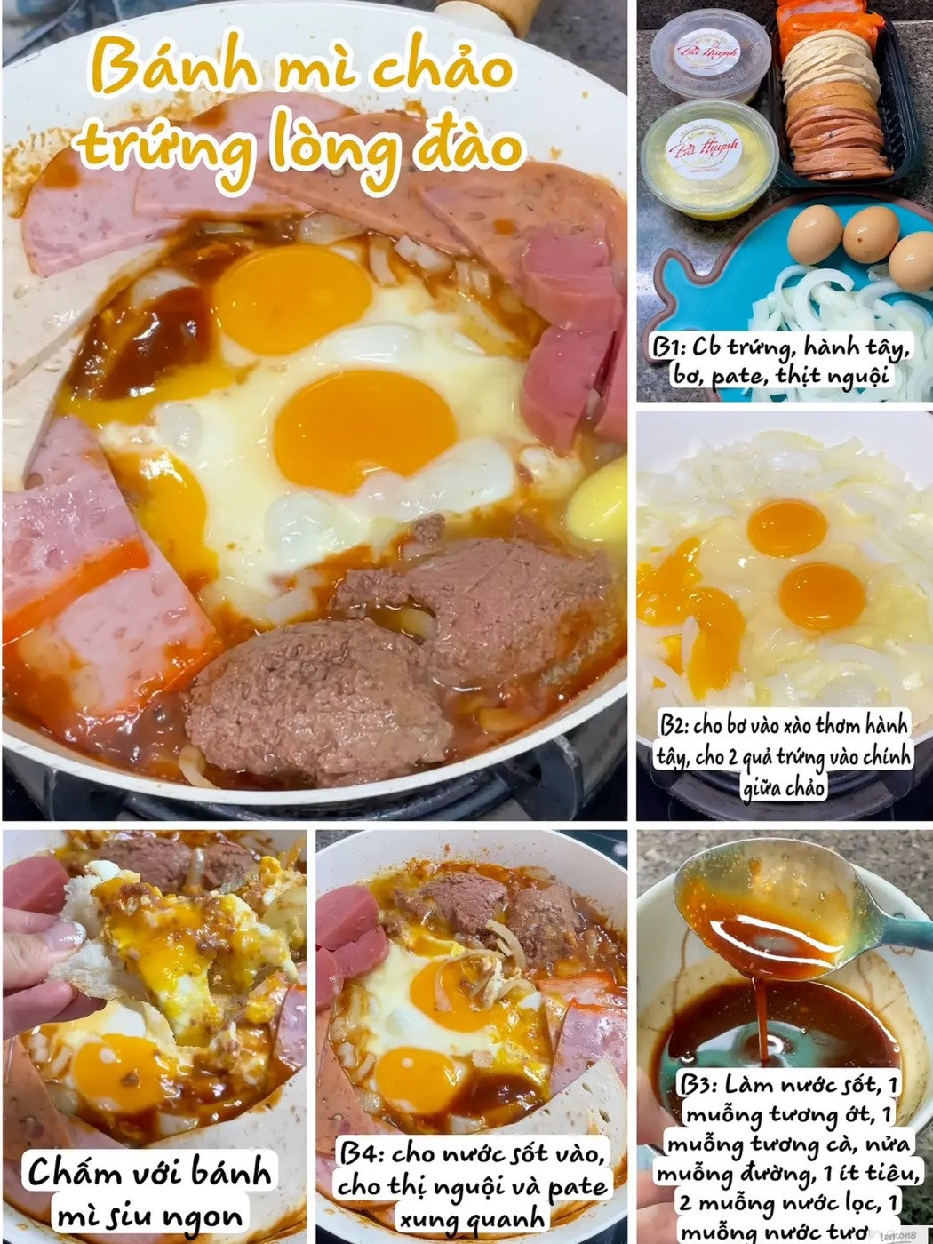 Tổng hợp các món ngon từ trứng gà: Trứng ngâm tương, trứng chiên thịt băm và trứng đậu hũ sốt cà chua