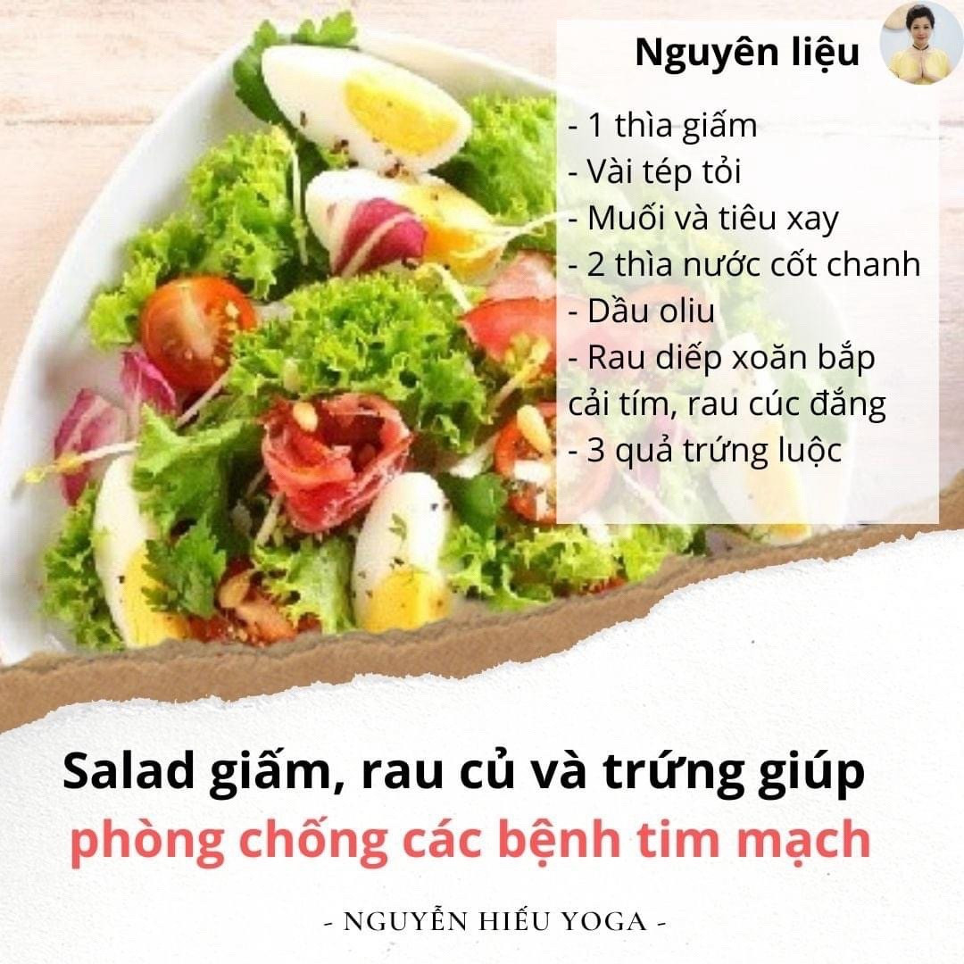 Tổng hợp cách làm các món salad ngon và tốt cho sức khỏe, tim mạch