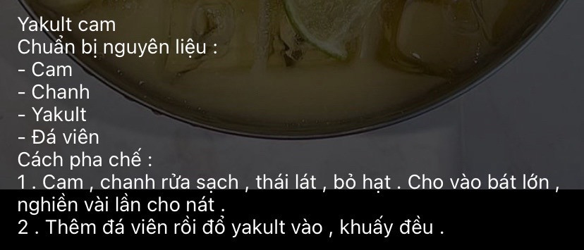 Tổng hợp cách mix đồ uống ngon: Yakult lựu, Rượu vang đỏ trái cây và Yakult cam