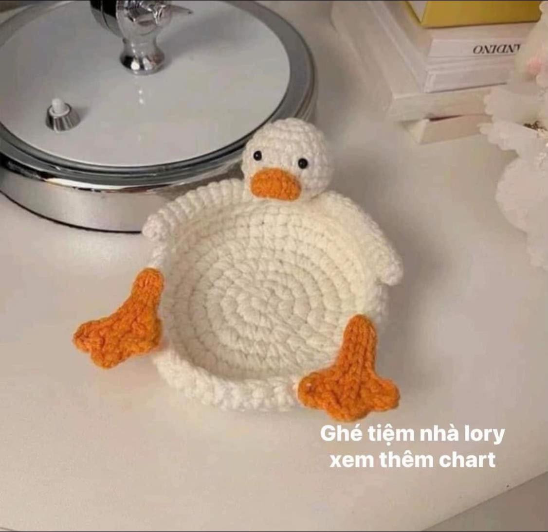 Tổng hợp chart lót ly móc len dễ thương: Capybara, Vịt và Mèo