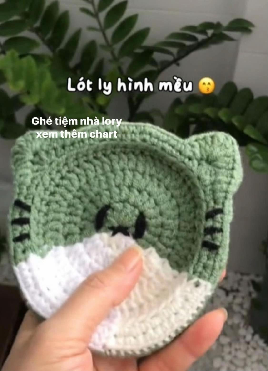 Tổng hợp chart lót ly móc len dễ thương: Capybara, Vịt và Mèo