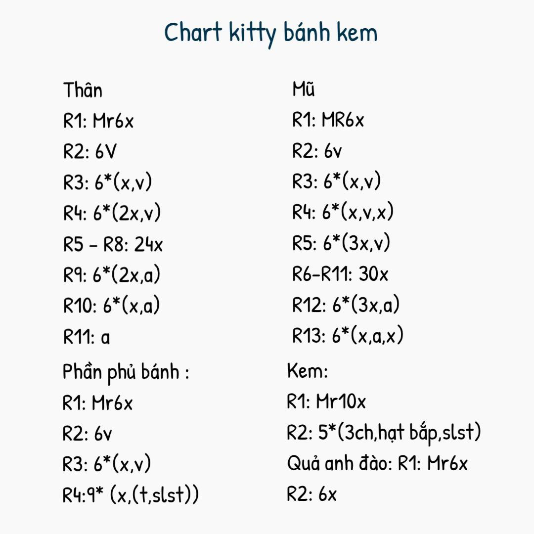 Tổng hợp chart móc Hello Kitty: bông hoa, chuối và các mẫu phụ kiện dễ thương