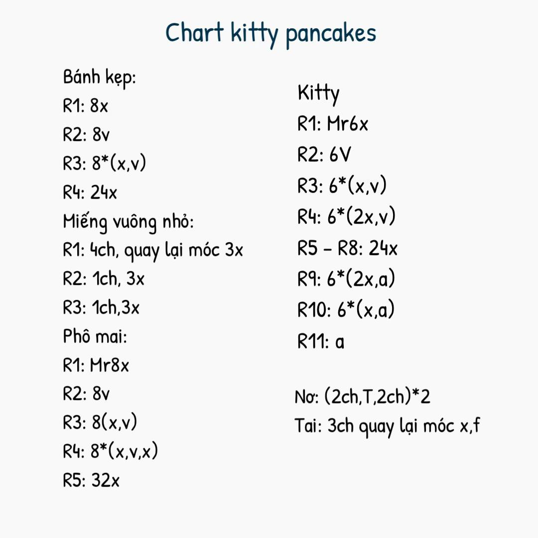 Tổng hợp chart móc Hello Kitty: bông hoa, chuối và các mẫu phụ kiện dễ thương