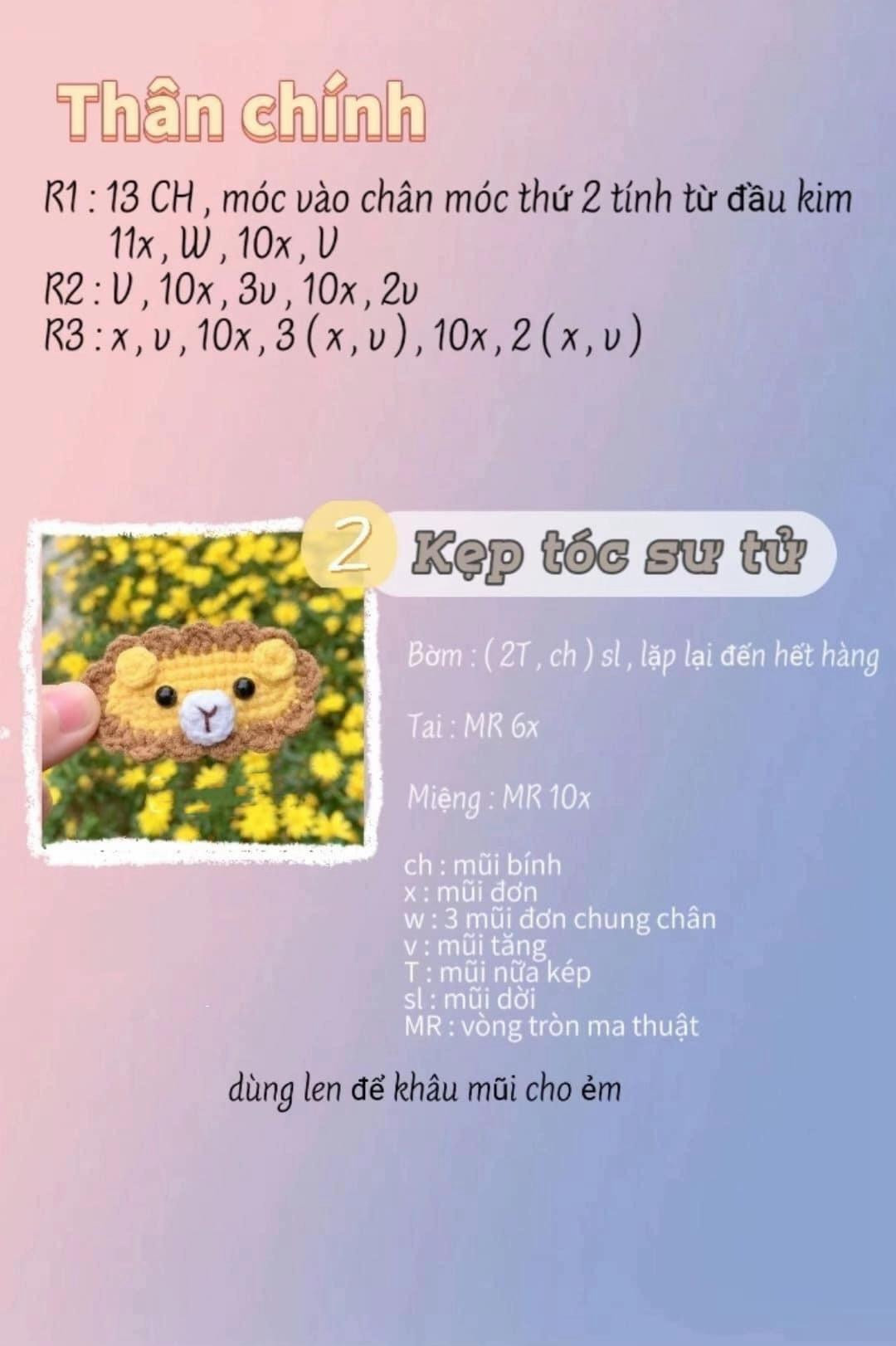 Tổng hợp chart móc kẹp tóc dâu tây, anh đào, hoa tulip và thỏ