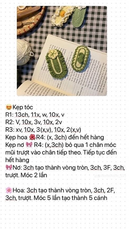 Tổng hợp chart móc kẹp tóc: Dâu tây, Heo, Hướng dương và Cherry