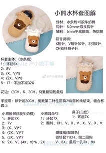 Tổng hợp chart móc len bao bình nước, túi xách dễ thương