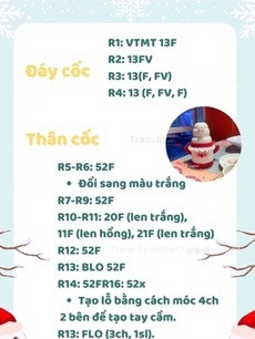 Tổng hợp chart móc len bao bình nước, túi xách dễ thương