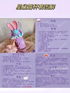 Tổng hợp chart móc len bao bình nước, túi xách dễ thương