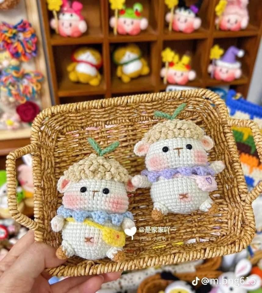 Tổng hợp chart móc len: Bé cừu và Kuromi