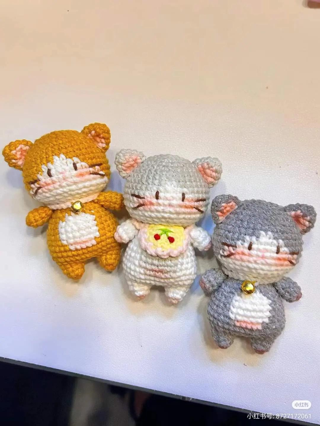 Tổng hợp chart móc len: Bé mèo cute, Răng cười và Móc cá