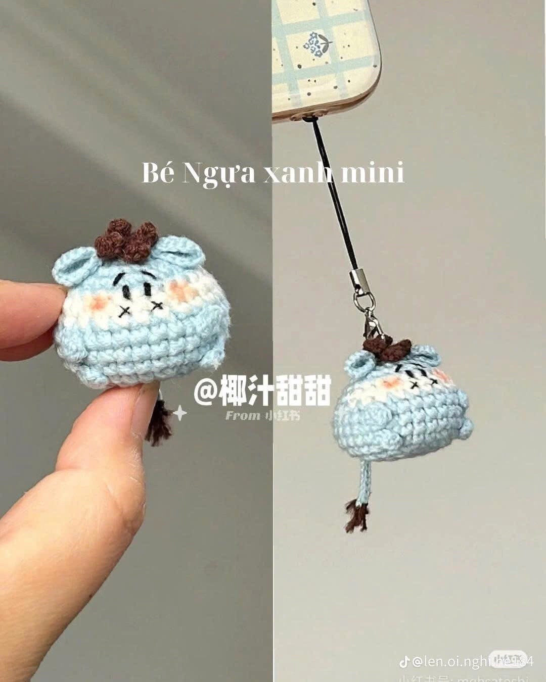 Tổng hợp chart móc len bé Mèo xiêm, Thỏ hồng và Cừu trắng mini