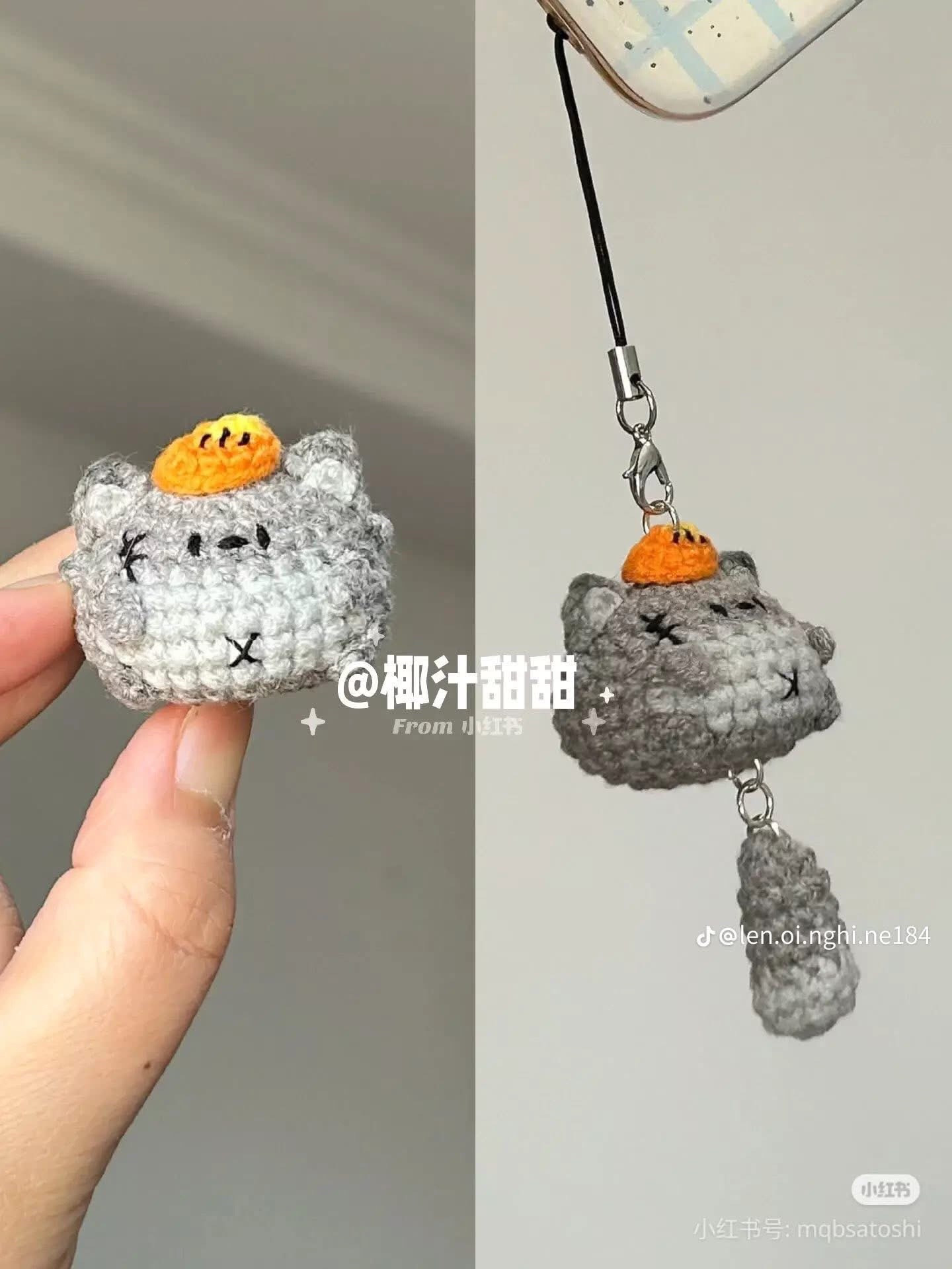 Tổng hợp chart móc len bé Mèo xiêm, Thỏ hồng và Cừu trắng mini