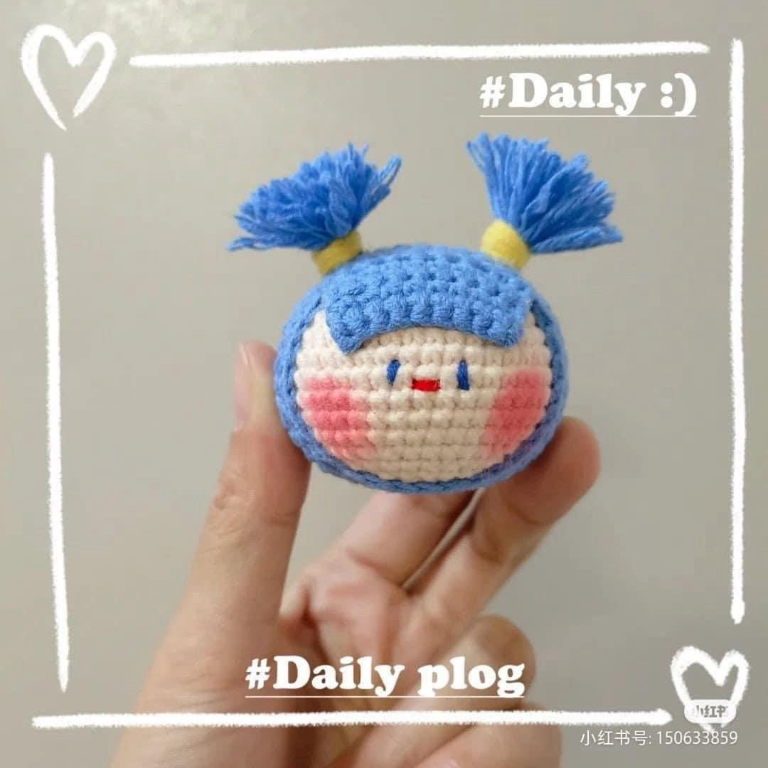 Tổng hợp chart móc len búp bê Mochi, Kurbi và Trứng ốp la