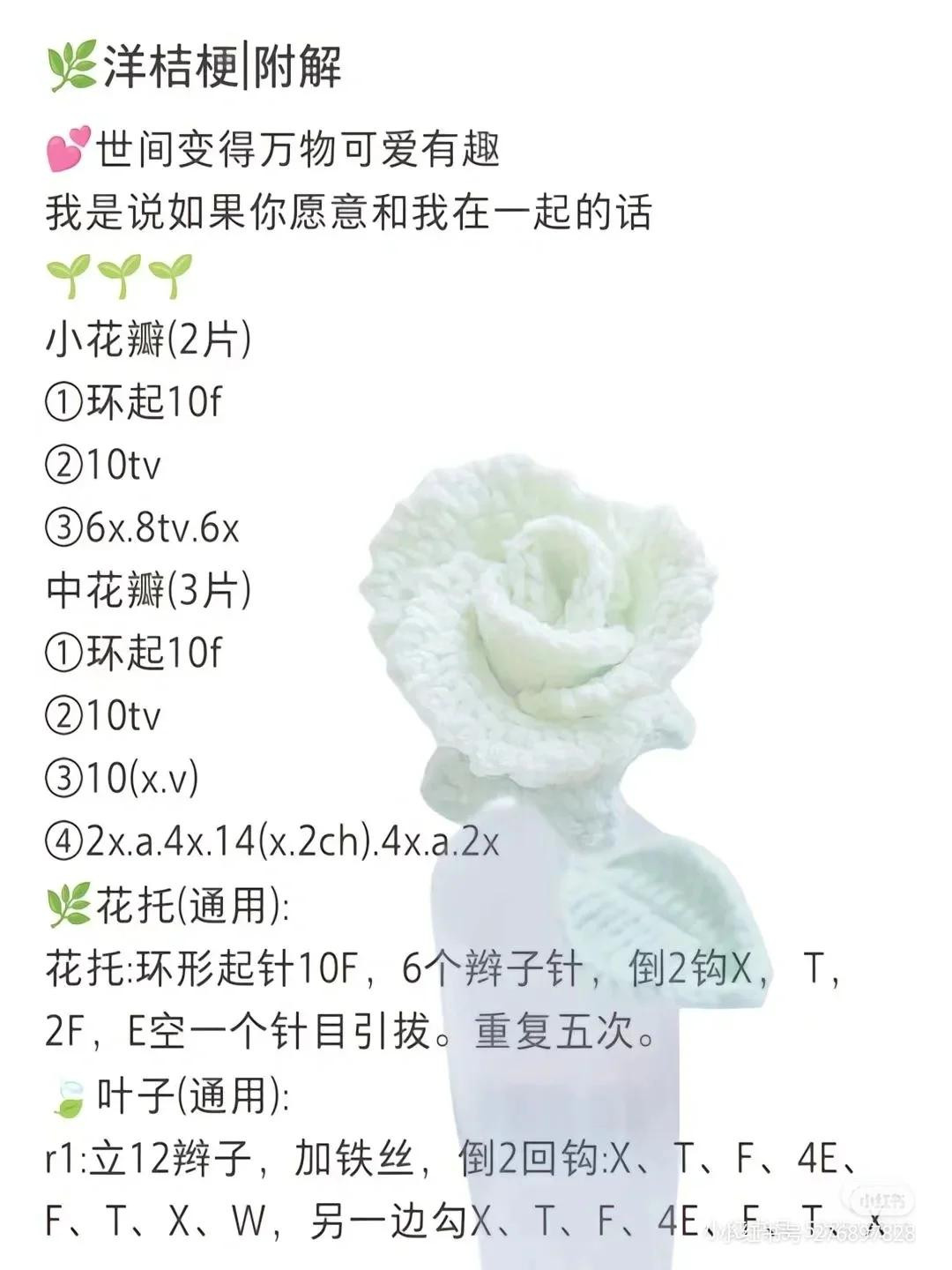 Tổng hợp chart móc len các loại hoa đẹp