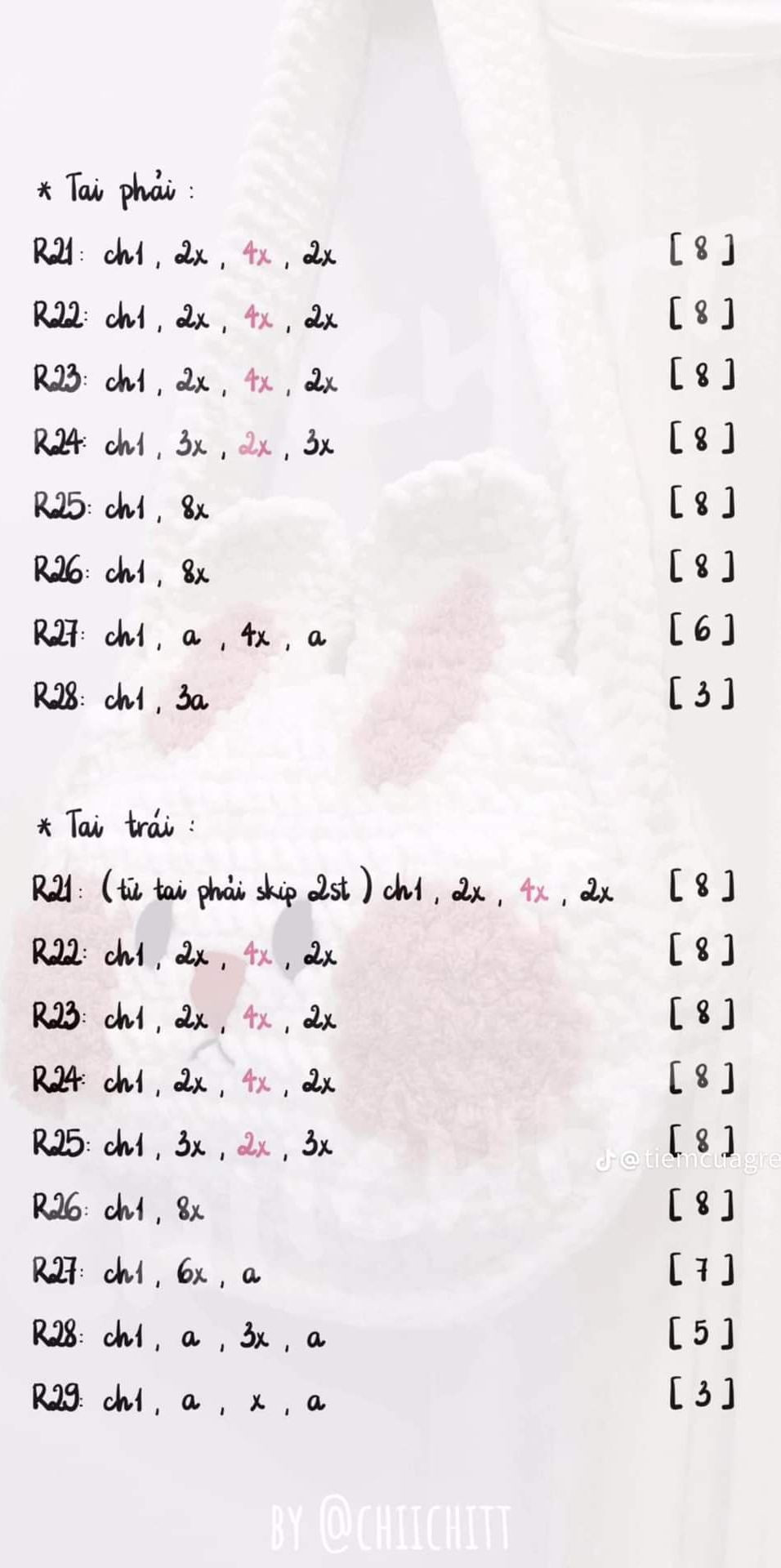 Tổng hợp chart móc len các mẫu túi thời trang: Túi hoa tulip, Buzz Lightyear, Mắt Léz, Tote lưới đánh cá