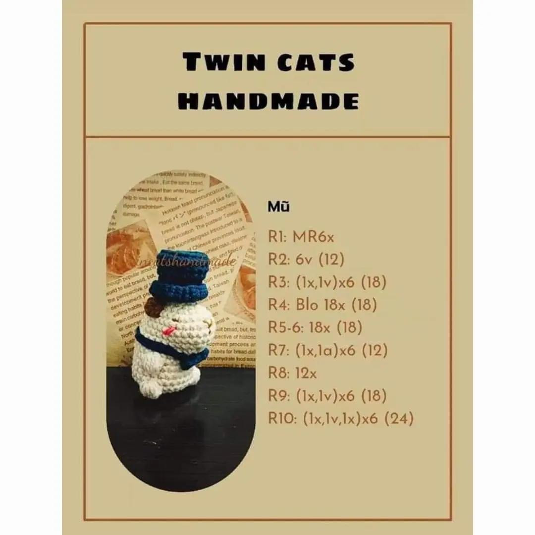 Tổng hợp chart móc len Capybara dễ thương: OUTFIT TRÁI THANH LONG, mũ Spiderman và các mẫu khác