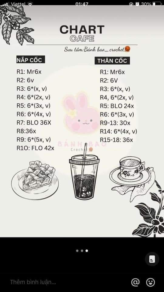 Tổng hợp chart móc len: Cún suy dinh dưỡng, Sao ngũ giác, Gấu mini, Gà con mũ ếch và túi mini