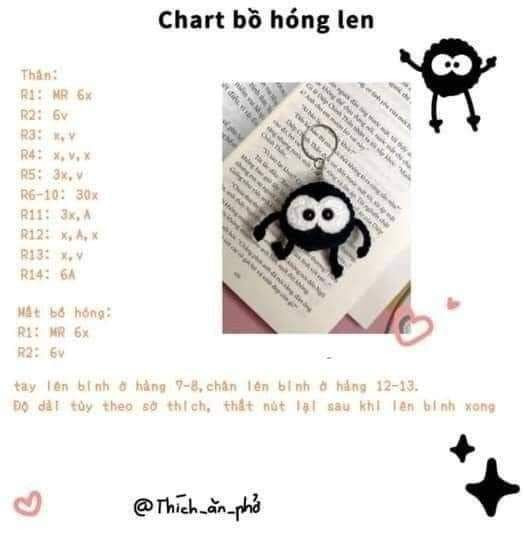 Tổng hợp chart móc len: Cún suy dinh dưỡng, Sao ngũ giác, Gấu mini, Gà con mũ ếch và túi mini