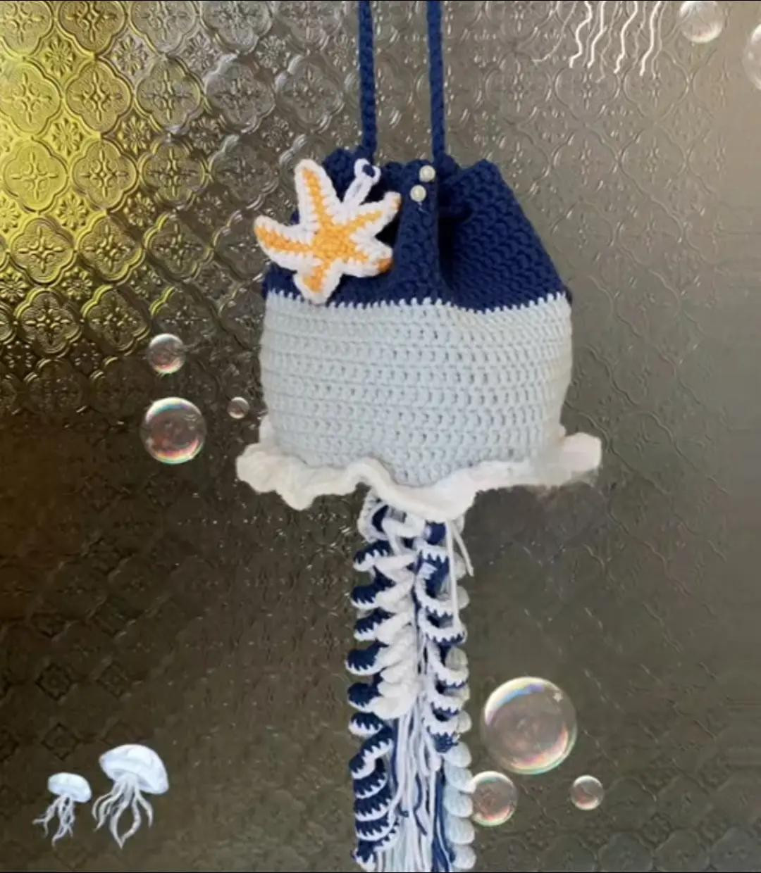 Tổng hợp Chart Móc Len Cute: Túi Sứa và Gấu Teddy Nhiều Màu Sắc