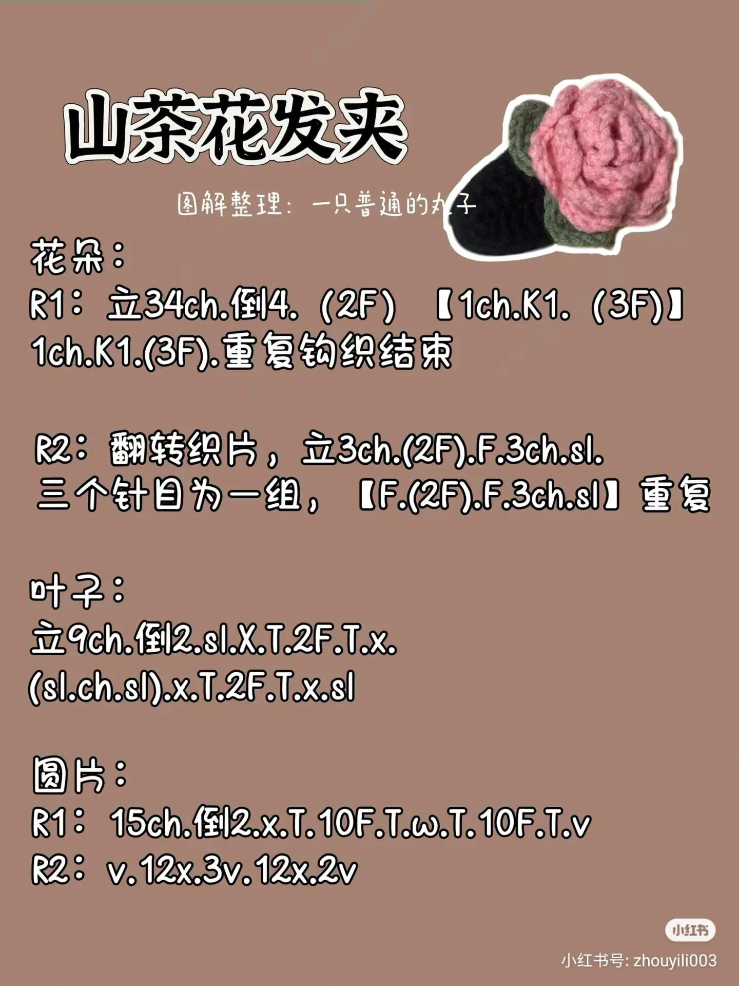 Tổng hợp chart móc len dễ thương: Bông hoa hướng dương, mắt ếch và cá nhỏ