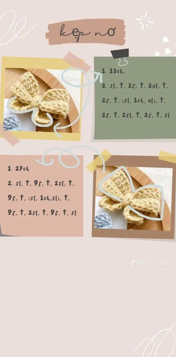 Tổng hợp chart móc len dễ thương: Bông hoa hướng dương, mắt ếch và cá nhỏ