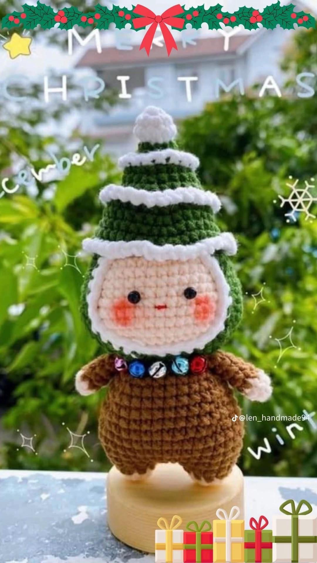 Tổng hợp chart móc len Gấu cây thông Noel và Ông già Noel dễ thương