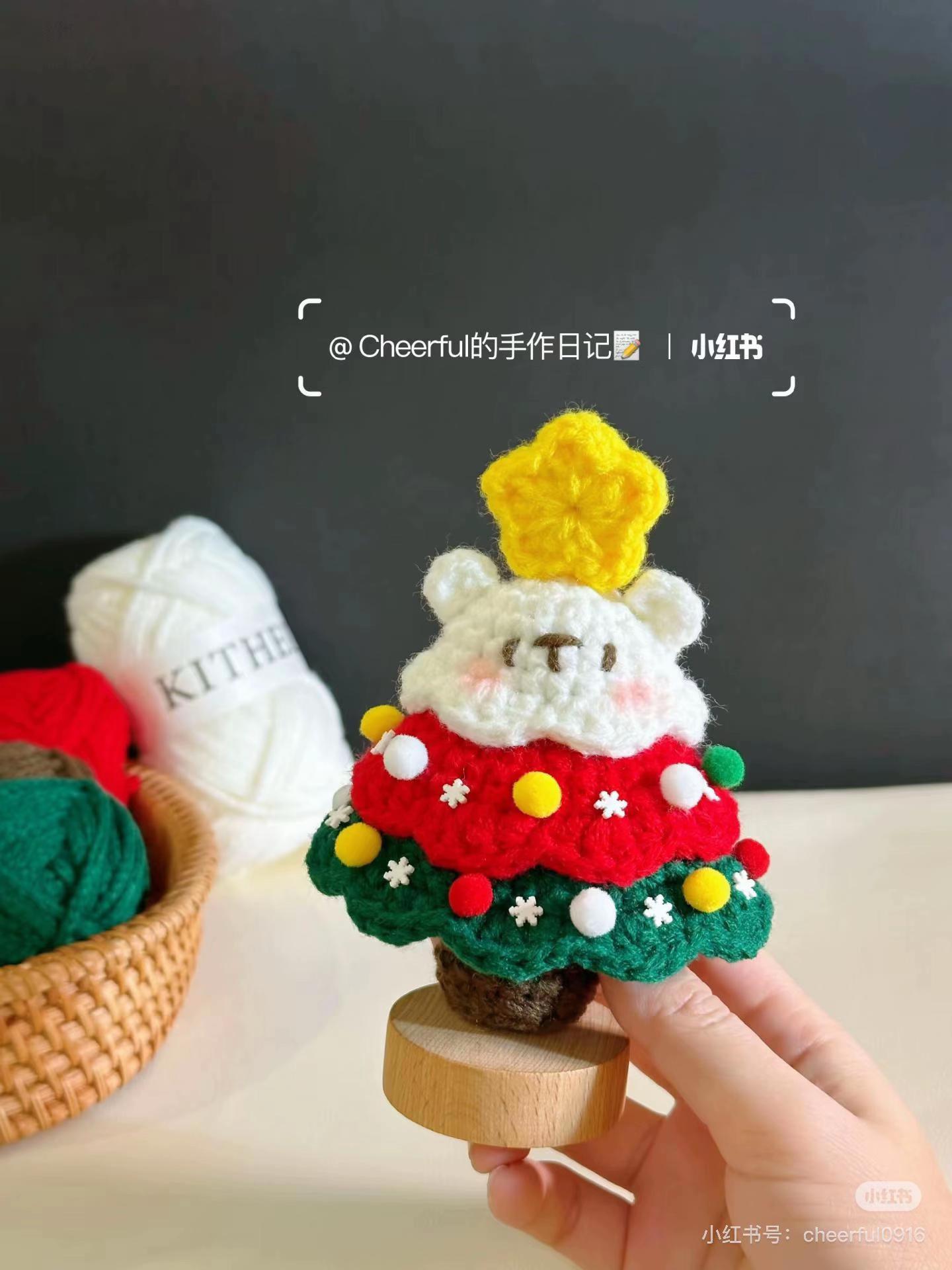 Tổng hợp chart móc len Gấu cây thông Noel và Ông già Noel dễ thương