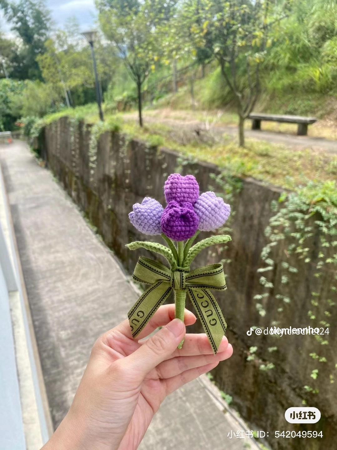 Tổng hợp chart móc len kẹp tóc: Hoa hướng dương, cá hangyodon và các chú thú dễ thương