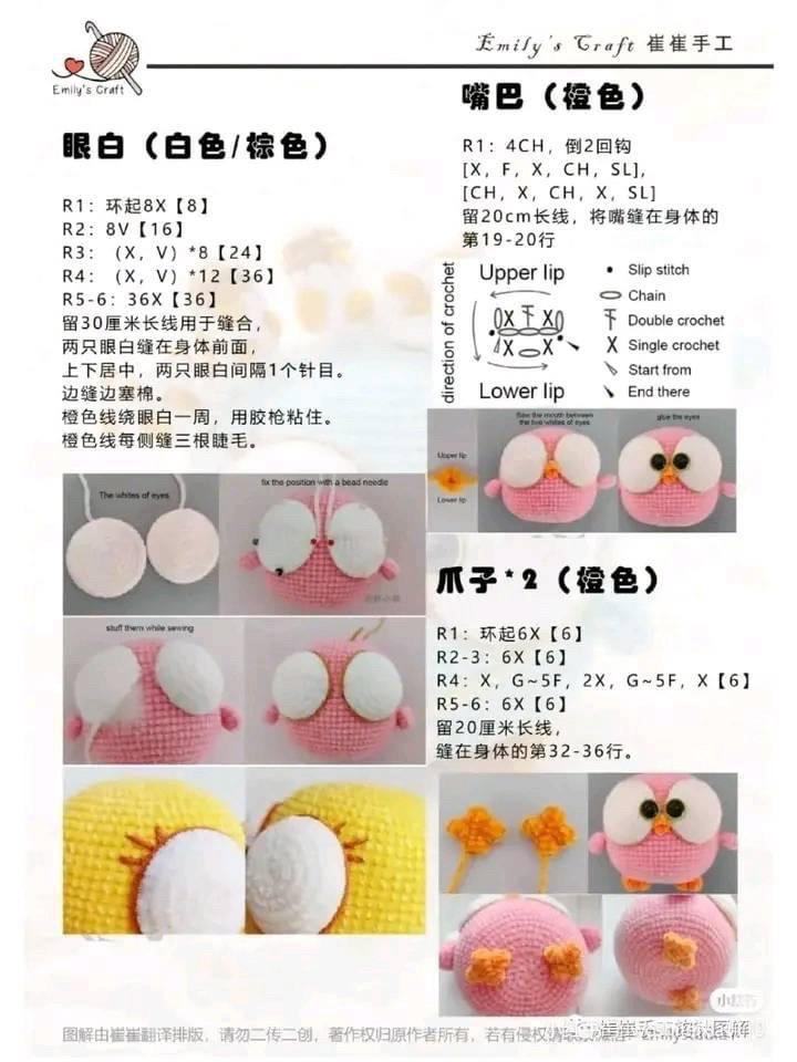 Tổng hợp chart móc len: Thỏ, Gấu dâu, Túi bánh mì, Mochi và Cặp đôi mèo