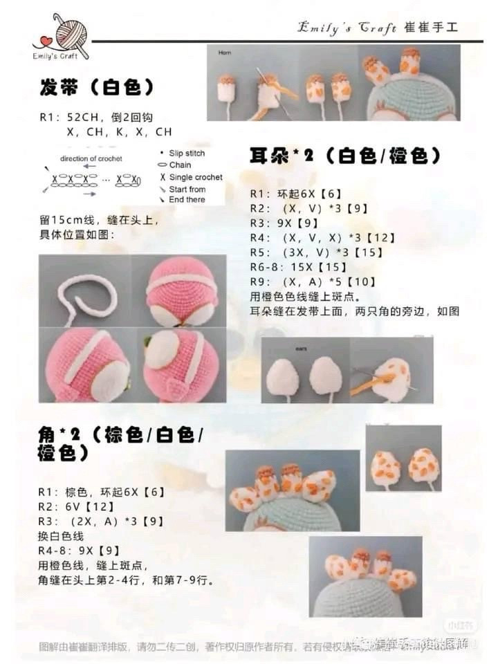 Tổng hợp chart móc len: Thỏ, Gấu dâu, Túi bánh mì, Mochi và Cặp đôi mèo