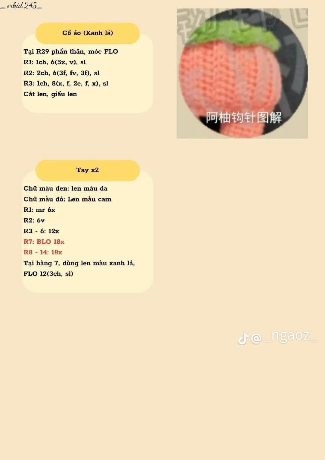 Tổng hợp chart móc len: Thỏ, Gấu dâu, Túi bánh mì, Mochi và Cặp đôi mèo