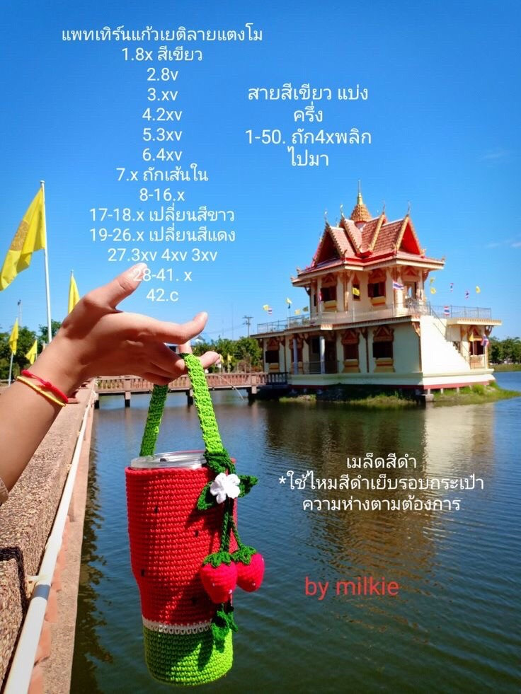 Tổng hợp Chart Móc Len Túi Xách Gấu Thỏ và Hoa Quả