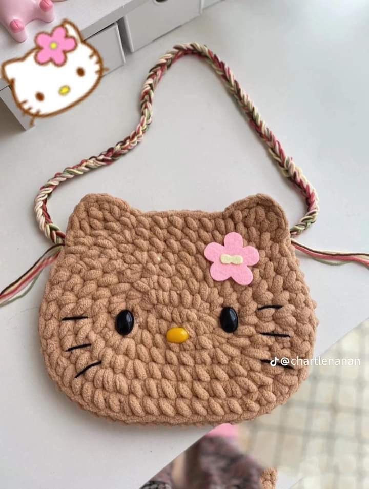 Tổng hợp chart móc túi len dễ thương: Melody, Hello Kitty và Thỏ