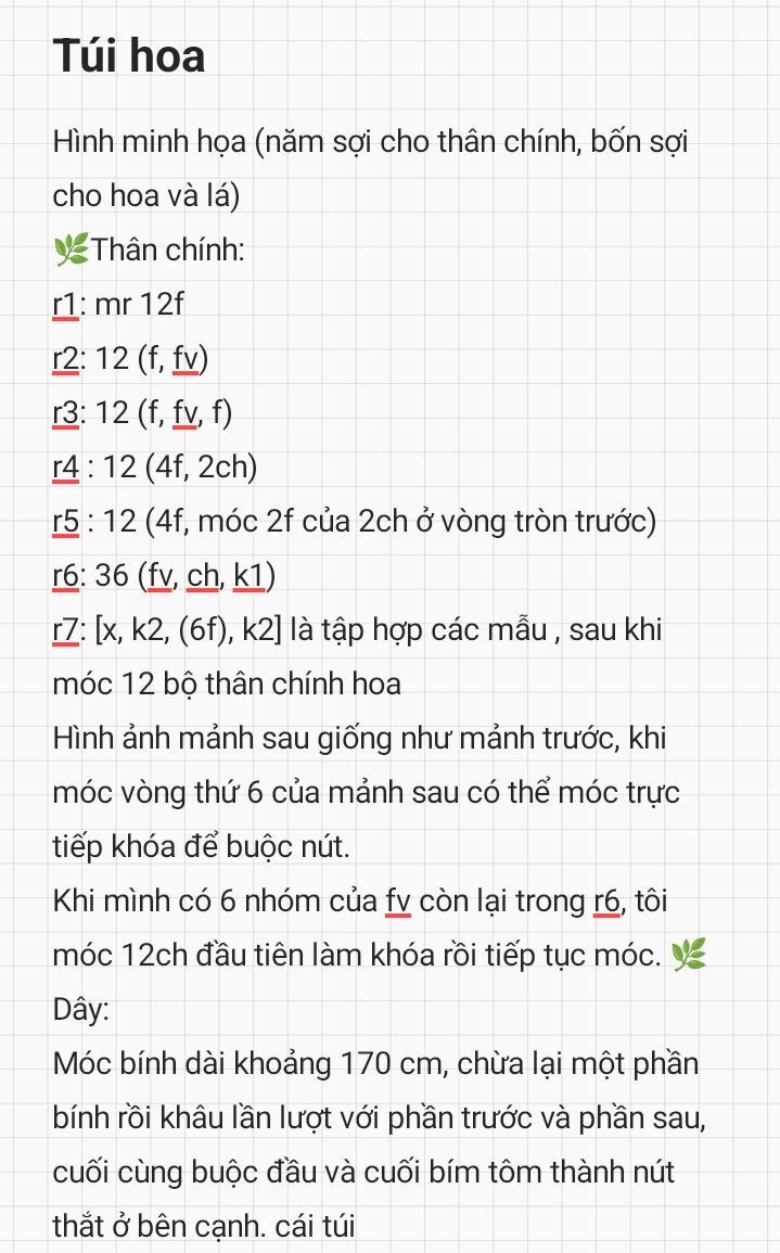 Tổng hợp chart móc túi len dễ thương: Melody, Hello Kitty và Thỏ