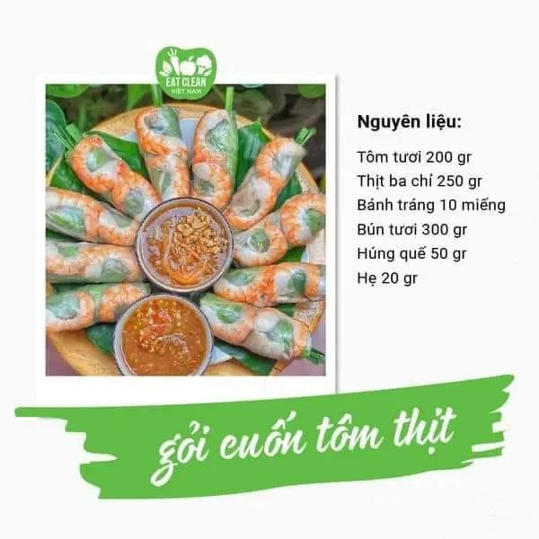 Tổng hợp công thức 10 món gỏi cuốn ngon: tôm luộc, bò cầu vồng, rau má, tôm chiên và thịt gà