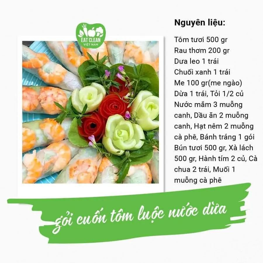 Tổng hợp công thức 10 món gỏi cuốn ngon: tôm luộc, bò cầu vồng, rau má, tôm chiên và thịt gà