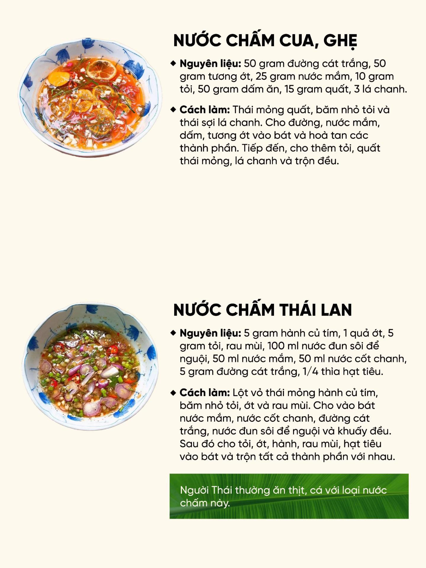 Tổng hợp công thức 8 loại nước chấm Việt Nam ngon tuyệt: Mắm gừng, Xì dầu, Thái Lan, Muối ớt xanh