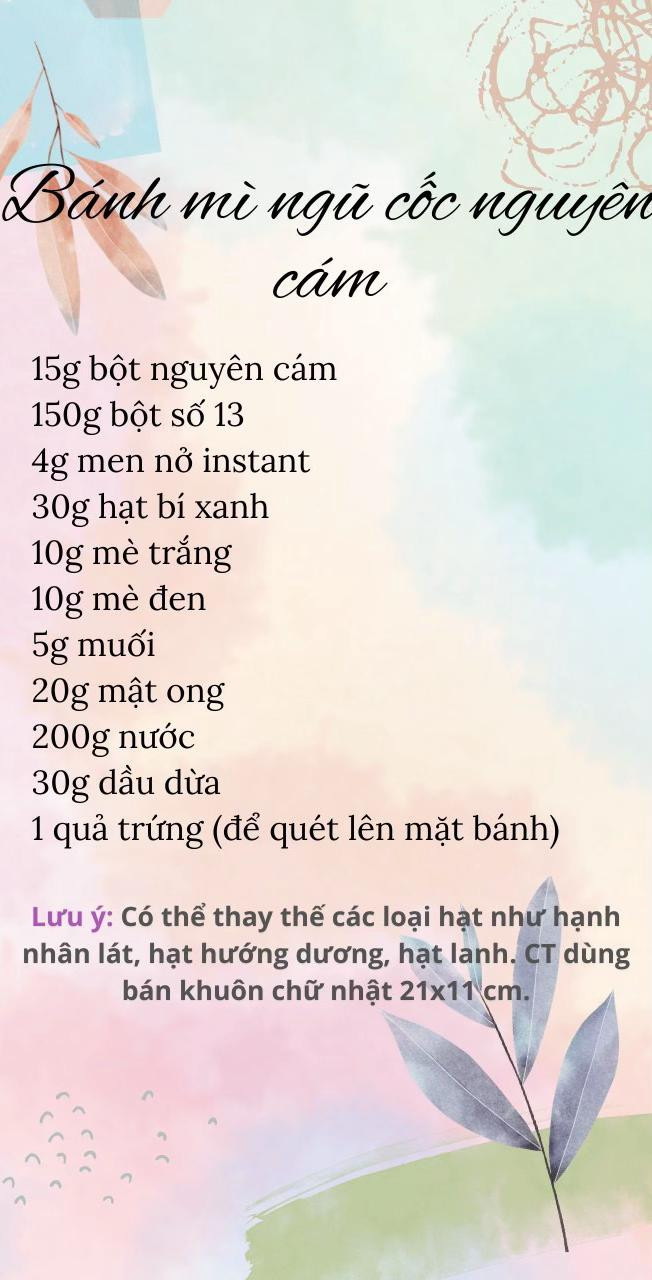 Tổng hợp công thức bánh Healthy: Thanh gạo lứt, Muffin chuối yến mạch, Bánh mì ngũ cốc nguyên cám và Rong biển kẹp hạt
