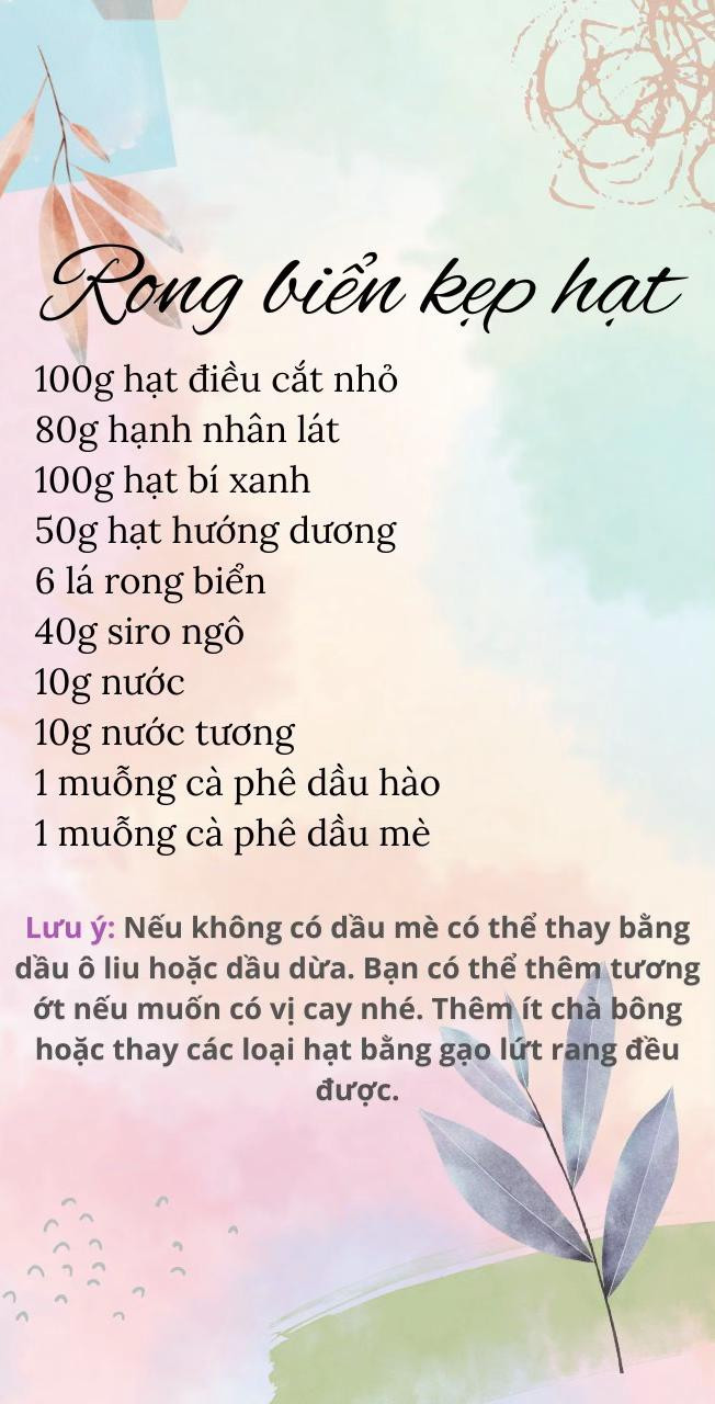 Tổng hợp công thức bánh Healthy: Thanh gạo lứt, Muffin chuối yến mạch, Bánh mì ngũ cốc nguyên cám và Rong biển kẹp hạt