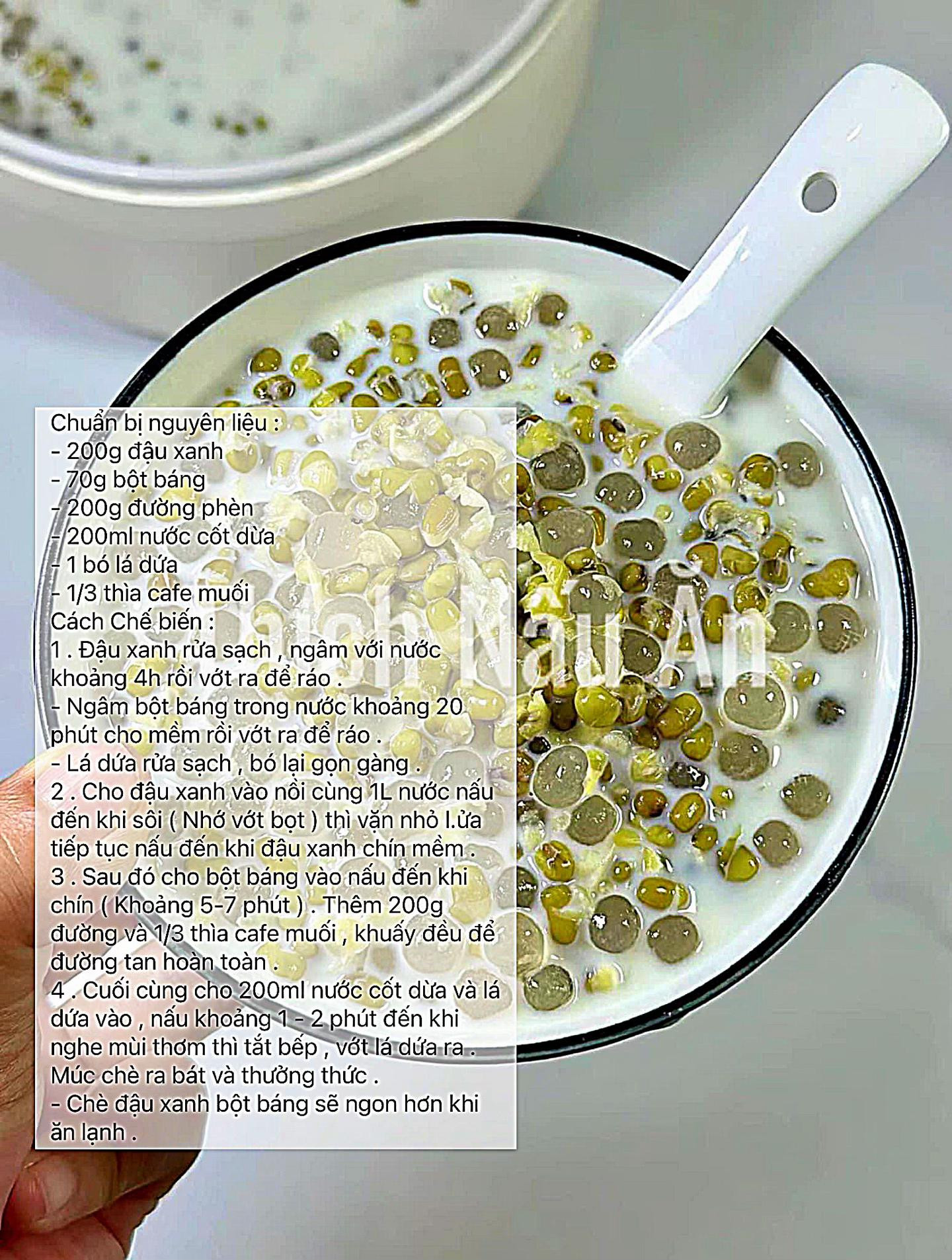 Tổng hợp công thức các món chè thanh mát giải nhiệt: Chè đậu xanh, thạch dừa mít, trân châu sợi