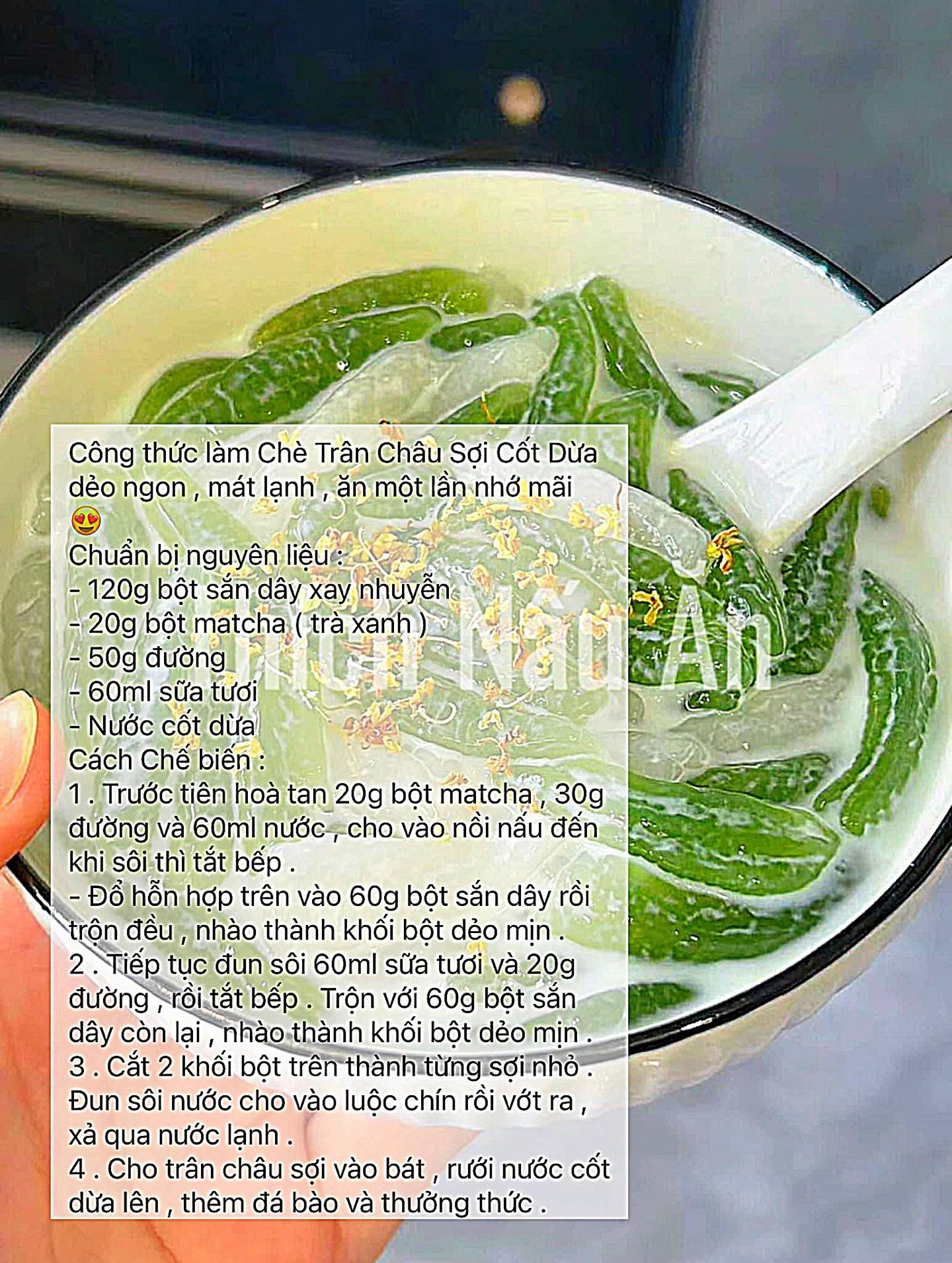 Tổng hợp công thức các món chè thanh mát giải nhiệt: Chè đậu xanh, thạch dừa mít, trân châu sợi